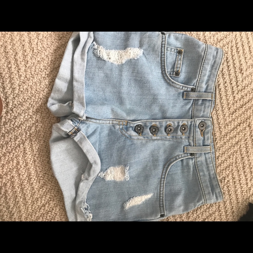 LF Carmar high waisted jean shorts
